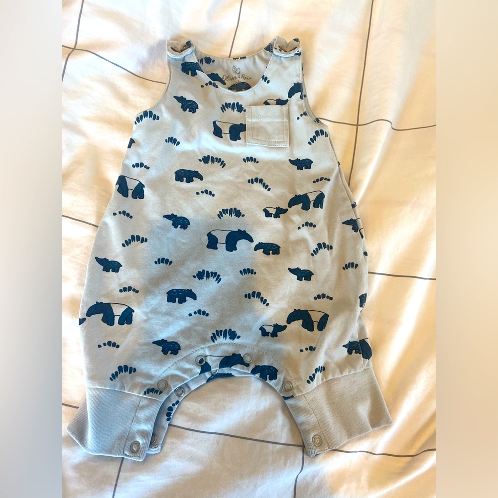 Oliver & Rain organic stretch cotton romper